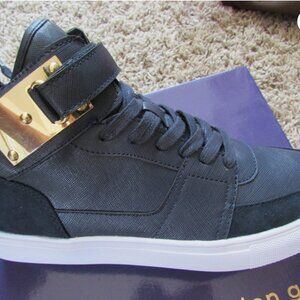 NEW MADDEN GIRL SNEAKER SHOES MID TOP NAVY BLUE WOMENS